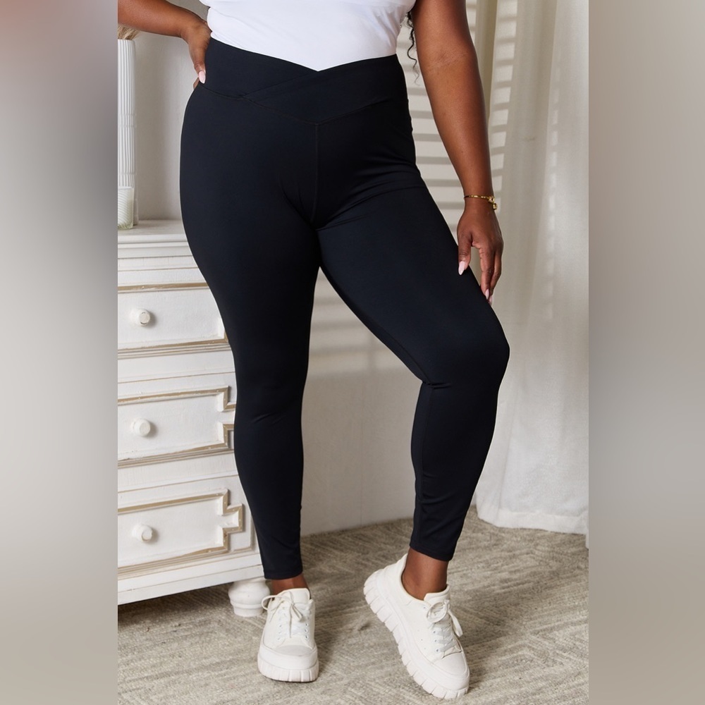 NEW**-Basic Bae V-Waistband Sports Leggings OFFERS WELCOME